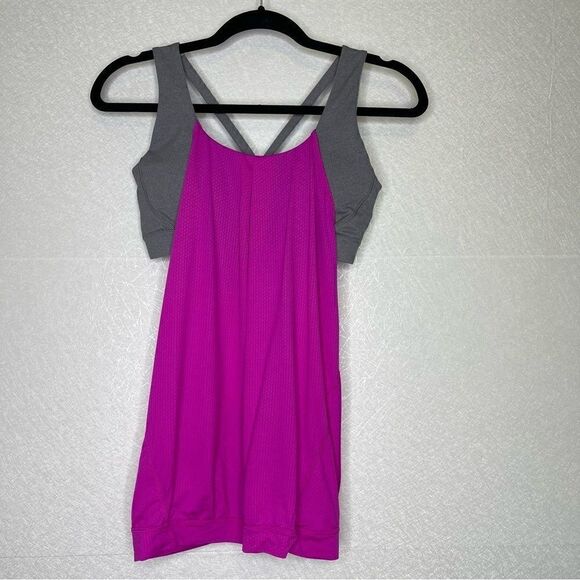 Lululemon Nouveau Limits Built in Bra Tank Raspberry Glo Light - Picture 2 of 4